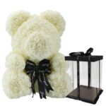 Rose bear white 40cm