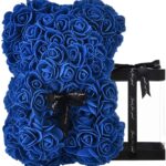 Rose bear blue 25cm