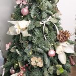 Χριστουγεννιάτικο δεντράκι ροζ-χρυσό