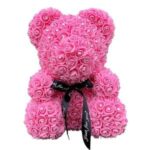 Rose bear diamond pink 40cm