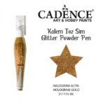 Glitter powder pen hologram gold
