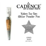 Glitter powder pen silver