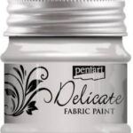 Delicate για ύφασμα Fabric paint metallic 50ml Pentart – Silver