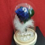 Καμπάνα με μπλε forever rose φτερά