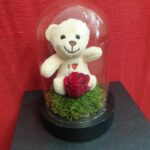 Καμπάνα αρκουδάκι με mini forever rose