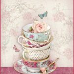 Ριζόχαρτο Stamperia 21x29cm A4, Vintage Cups