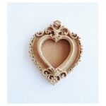 Ξυλόγλυπτο μίνι καρδιά 7×5,5cm