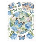 Ριζόχαρτο Stamperia 21x29cm, Acquarellare il cielo