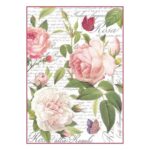 Ριζόχαρτο Stamperia 21x29cm, Vintage Rose
