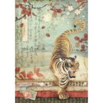 Ριζόχαρτο Stamperia 21x29cm A4, Tiger