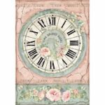 Ριζόχαρτο Stamperia 21x29cm A4, Clock