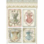 Ριζόχαρτο Stamperia 21x29cm A4, Corsette