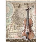 Ριζόχαρτο Stamperia 21x29cm, Passion, Violin