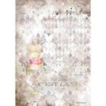 Ριζόχαρτο Stamperia 21x29cm, Threads, Pink Mannequin