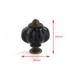 Πομολάκι αντικέ μαύρο, 30x36mm, 1τεμ