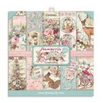 Χαρτιά scrapbooking 10τεμ, 20.3×20.3 Pink Christmas 2 Stamperia