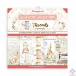 Χαρτιά scrapbooking Stamperia 10τεμ, 20.3×20.3cm, Romantic Threads