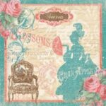 Ριζόχαρτο Napkin Silhouette Stamperia, 50x50cm