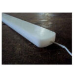 Λαμπάδα κερί παραλληλόγραμμη πλακέ λευκό 38cm