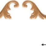 Ξυλόγλυπτo 8,5×7,5cm, σετ 2 τεμ.