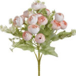 Μπουκέτο λουλουδιών καμέλιες 27cm peach