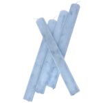 Λαμπάδα αρωματική ράφλες  πετρολ πλακέ 28cm