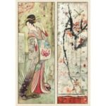 Ριζόχαρτο Stamperia 21x29cm A4, Geisha
