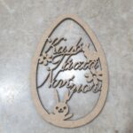 Ξύλινο αυγό Καλό Πάσχα νονέ μου