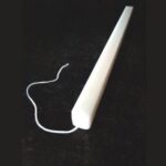 Λαμπάδα κερί τετράγωνη λευκή 2x2x38cm