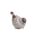 Πουλάκι κεραμικό brown, 7cm, σκυφτό