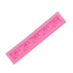 Καλούπι σιλικόνης, Ανάγλυφα λουλούδια, 18,5x4x1,3cm