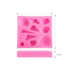 Καλούπι σιλικόνης, Κοχύλια, 8×7.5×1.5cm