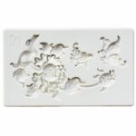 Καλούπι σιλικόνης, Πεταλούδες και λουλούδια, 9×5.5x1cm