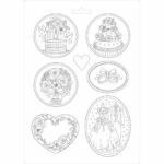 Καλούπι εύκαμπτο A4, 21x29cm, Stamperia, Wedding