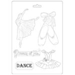 Καλούπι εύκαμπτο A4, 21x29cm, Stamperia, Passion Dancer