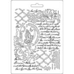 Καλούπι εύκαμπτο A5, 15x21cm, Stamperia, Butterfly and manuscripts