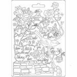 Καλούπι εύκαμπτο A5, 15x21cm, Stamperia, Little bird on the branch