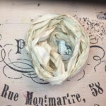 Κορδέλα vintage λινή, Dirty Ecru, 1,2m