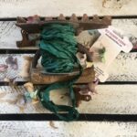 Κορδέλα old Vintage, Christmas Green, 1,2m