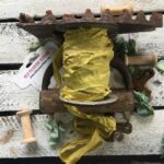 Κορδέλα old Vintage, Mustard, 1,2m