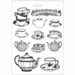 Καλούπι εύκαμπτο A4, 21x29cm, Stamperia, Tea time