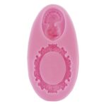 Καλούπι σιλικόνης, cameo and oval frame 9.3×4.8×1 cm