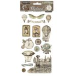Die Cuts Chipboard Stamperia 15x30cm, Voyages Fantastiques