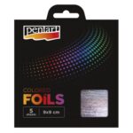 Μεταλλικά φύλλα χρωματιστά, 9x14cm, 5τεμ., Light Purple