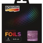 Μεταλλικά φύλλα χρωματιστά, 9x14cm, 5τεμ., Pink