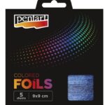 Μεταλλικά φύλλα χρωματιστά, 9x14cm, 5τεμ., Dark Blue