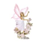 Νεράιδα με φτερά σε λουλούδι 9x14cm