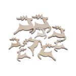 Διακοσμητικά ελαφάκια ξύλινα, 3τεμ.