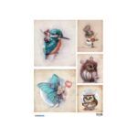 Ριζόχαρτo για ντεκουπάζ 30x40cm, Birds