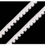 Τρέσα πομ πον, 11mm x 2m, Λευκή